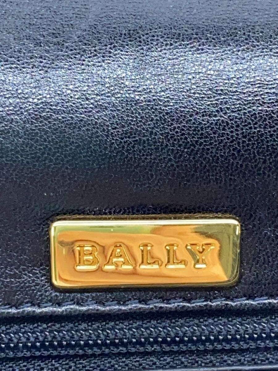 BALLY handbag leather black all-over pattern 5