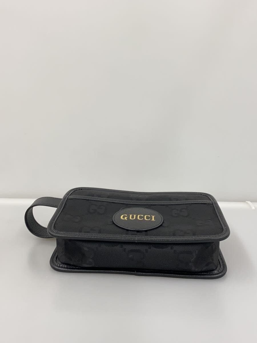 GUCCI clutch bag canvas BLK 627475 4