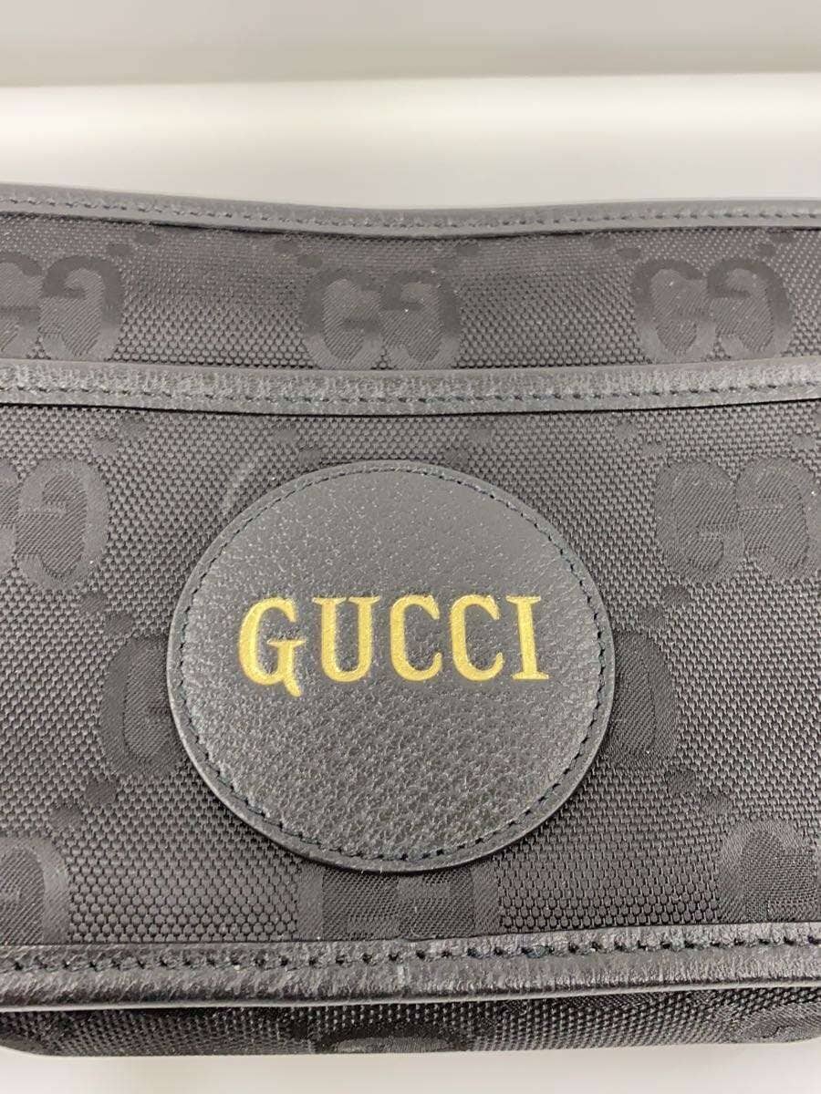 GUCCI clutch bag canvas BLK 627475 5