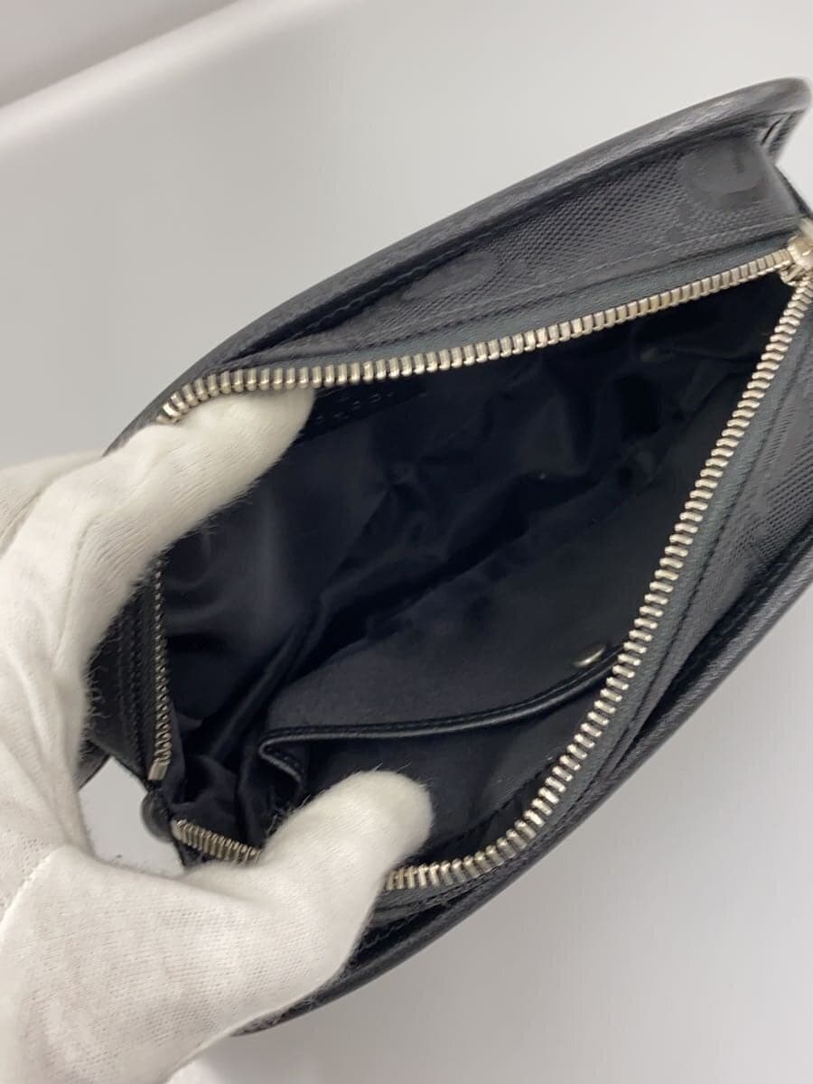 GUCCI clutch bag canvas BLK 627475 6