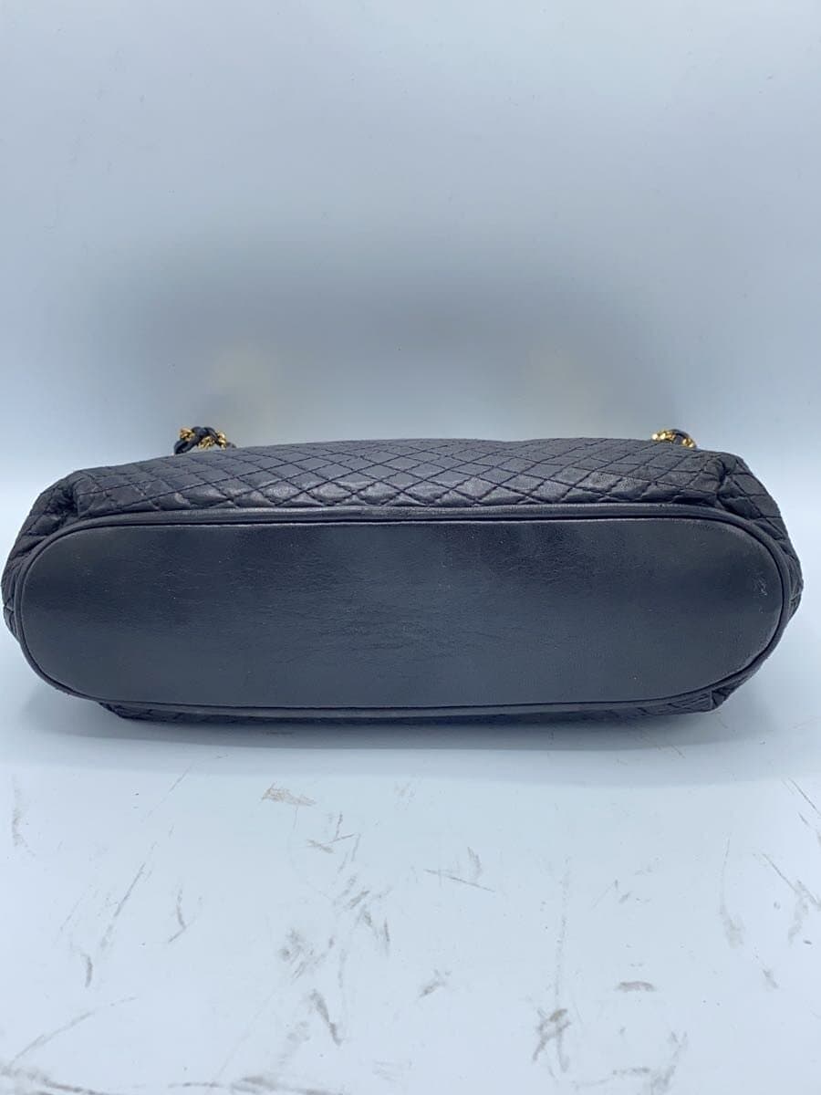 BALLY shoulder bag leather black plain 4