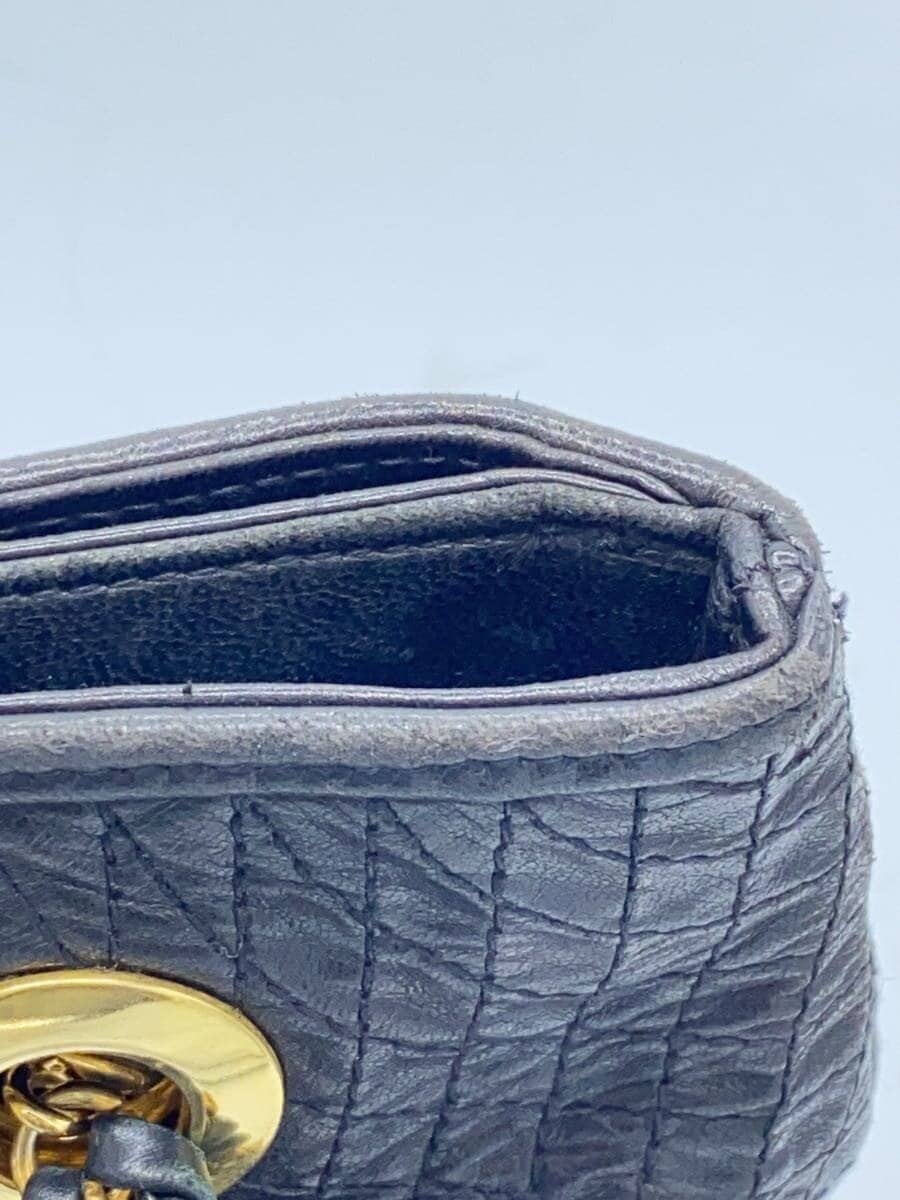 BALLY shoulder bag leather black plain 8