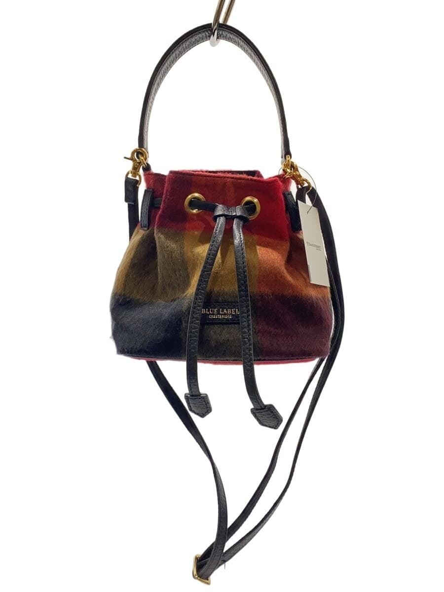 BLUE LABEL CRESTBRIDGE Shoulder Bag RED Check 55N1-441-40