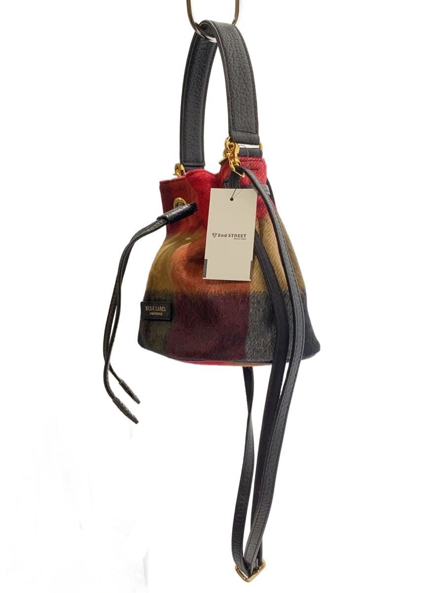 BLUE LABEL CRESTBRIDGE Shoulder Bag RED Check 55N1-441-40 2