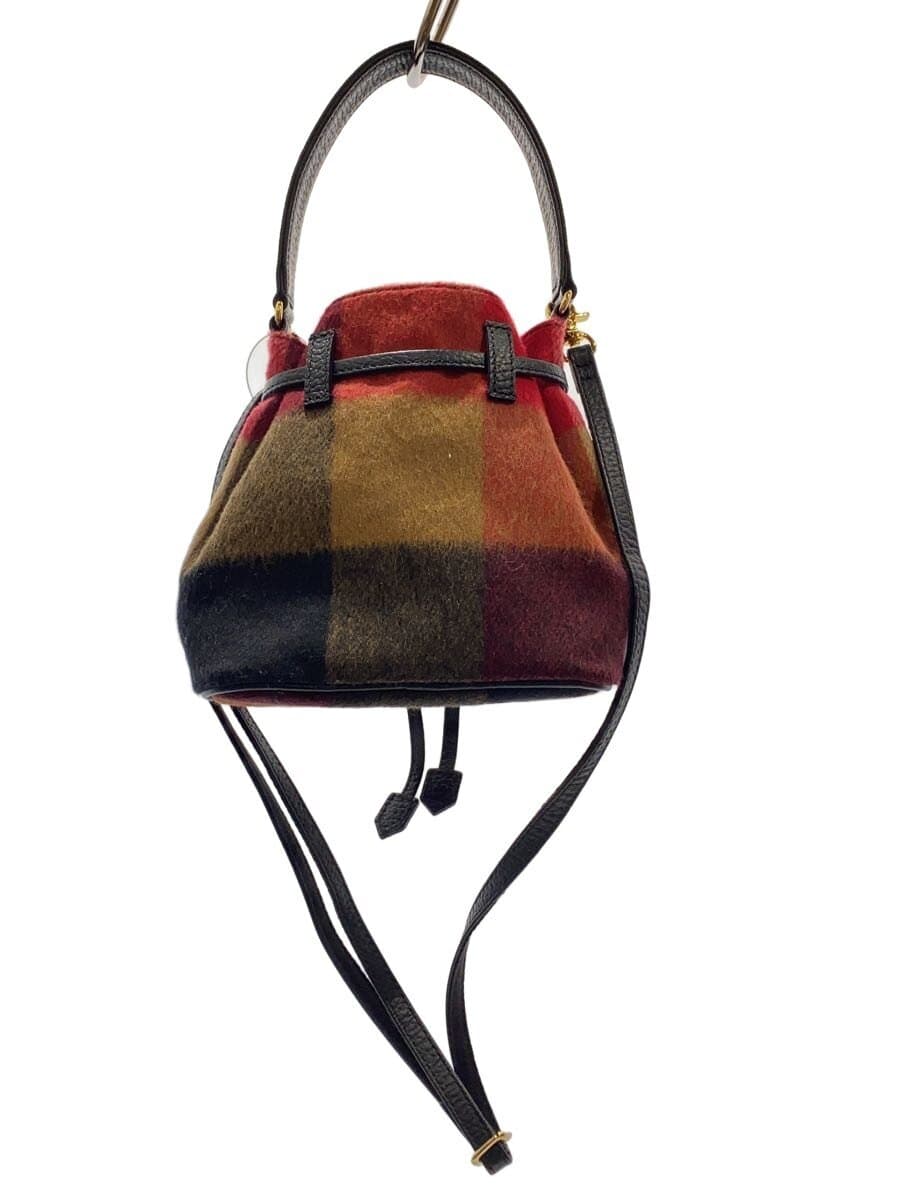 BLUE LABEL CRESTBRIDGE Shoulder Bag RED Check 55N1-441-40 3