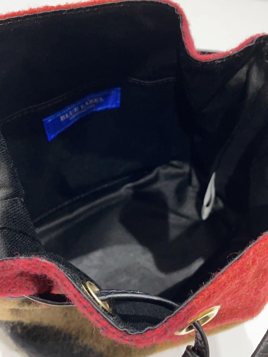 BLUE LABEL CRESTBRIDGE Shoulder Bag RED Check 55N1-441-40 6