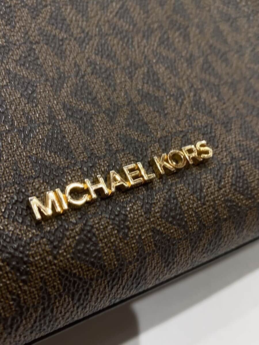 MICHAEL KORS Tote Bag PVC BRW All Over Pattern 35F0GU5S3B 5