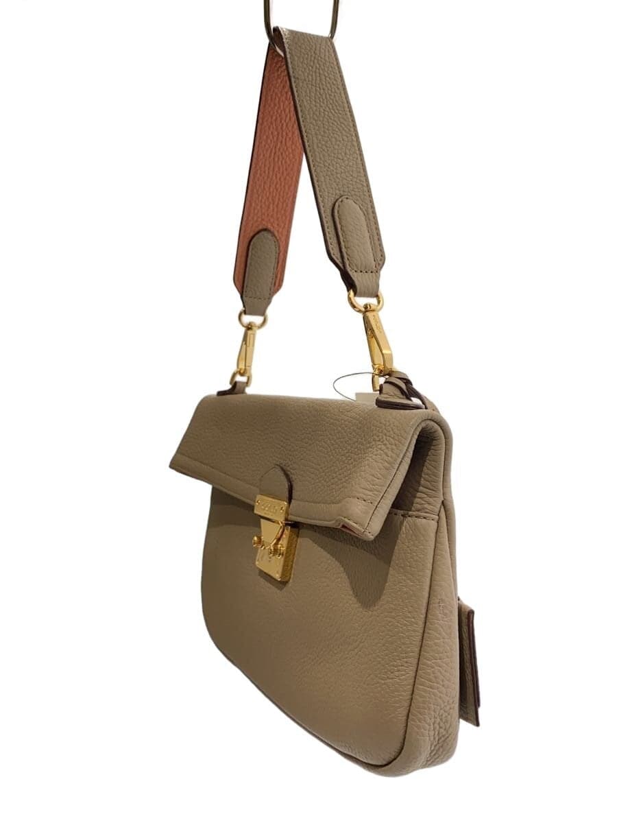 COCOCELUX GOLD Shoulder Bag Leather BEG 2