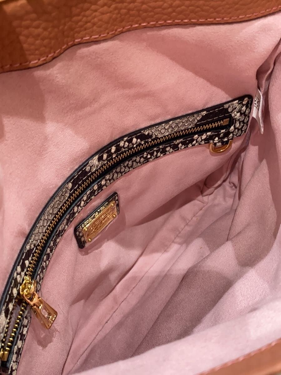 COCOCELUX GOLD Shoulder Bag Leather BEG 6