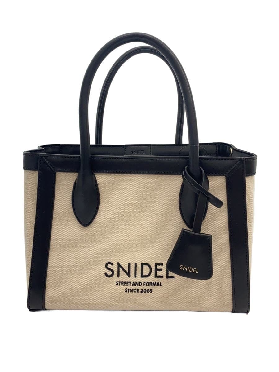 SNIDEL Canvas Logo Bag -- BEG SWGB251618