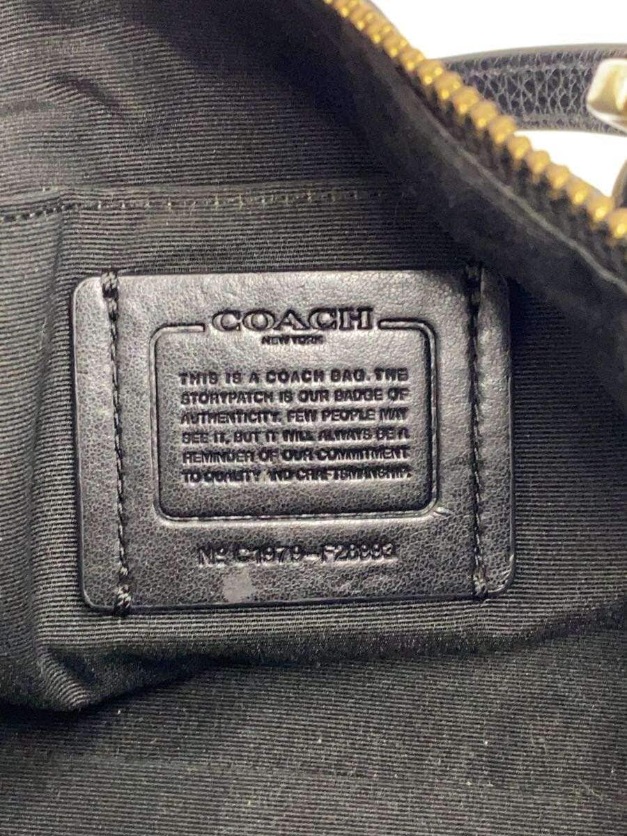 COACH Handbag Leather BLK F28993 5