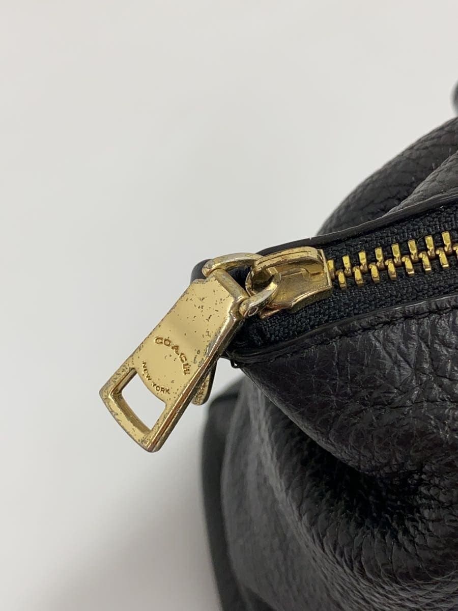 COACH Handbag Leather BLK F28993 9