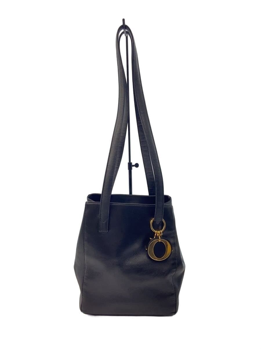 Christian Dior Tote Bag Leather BLK