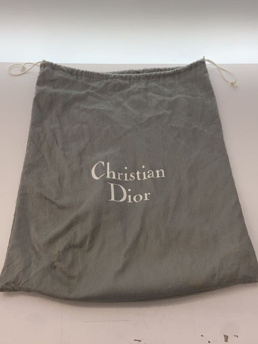Christian Dior Tote Bag Leather BLK 7