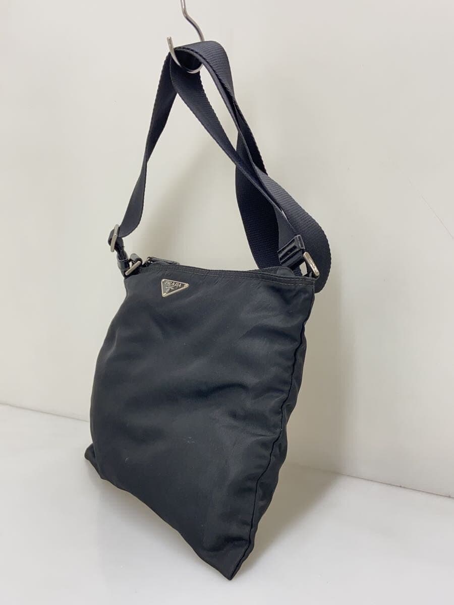 PRADA shoulder bag nylon BLK 2