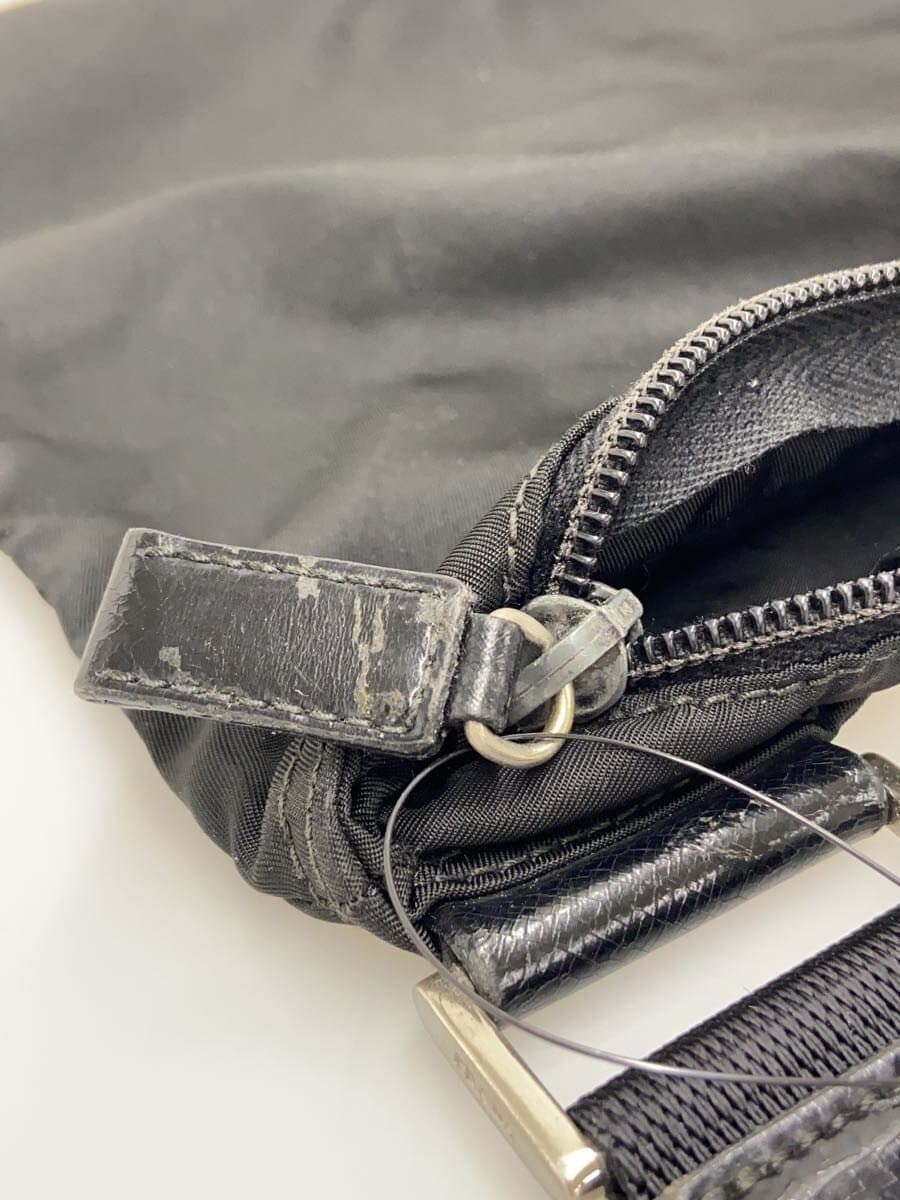 PRADA shoulder bag nylon BLK 8
