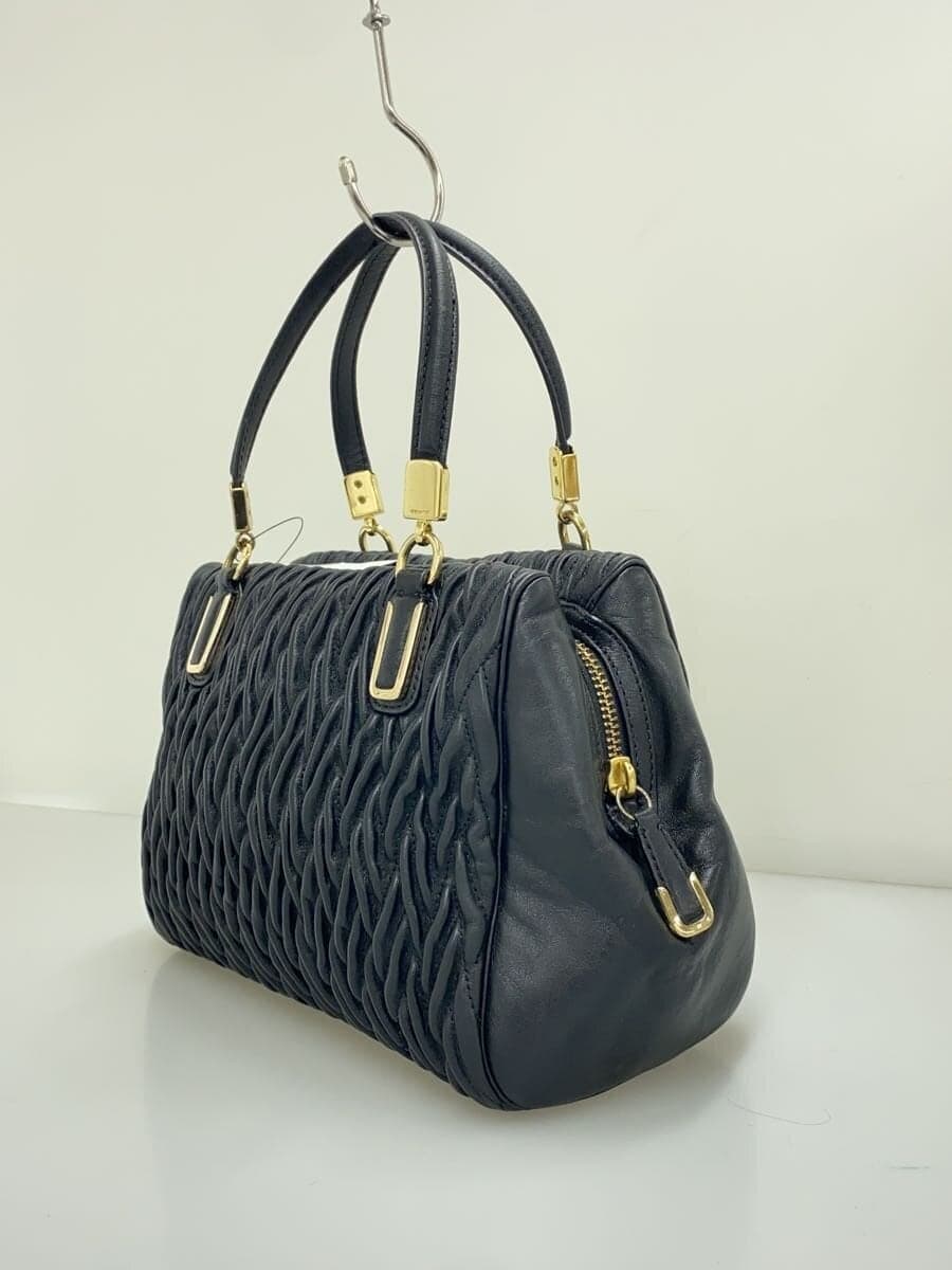 COACH handbag leather BLK 2