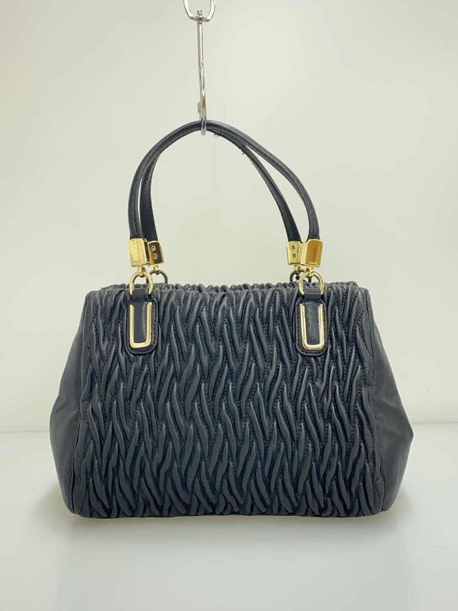 COACH handbag leather BLK 3