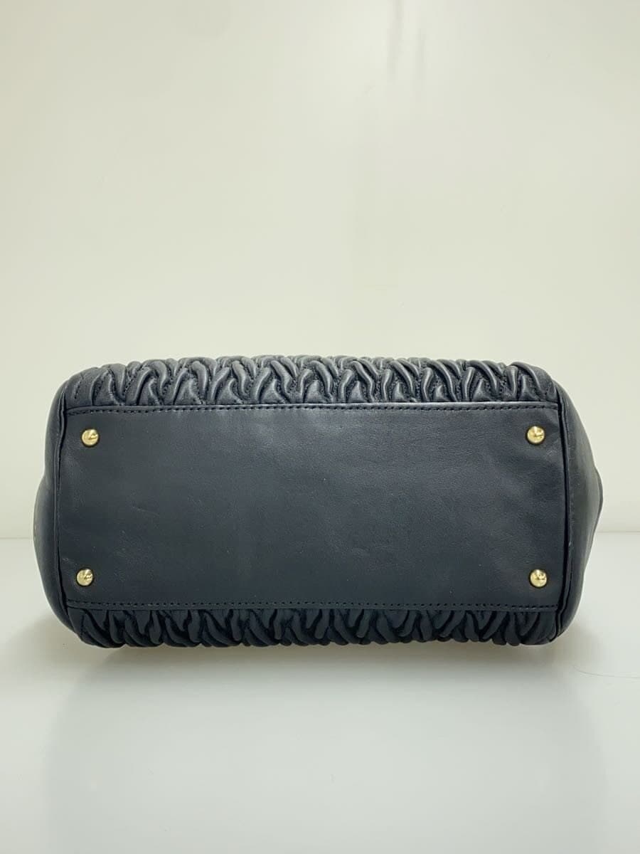 COACH handbag leather BLK 4