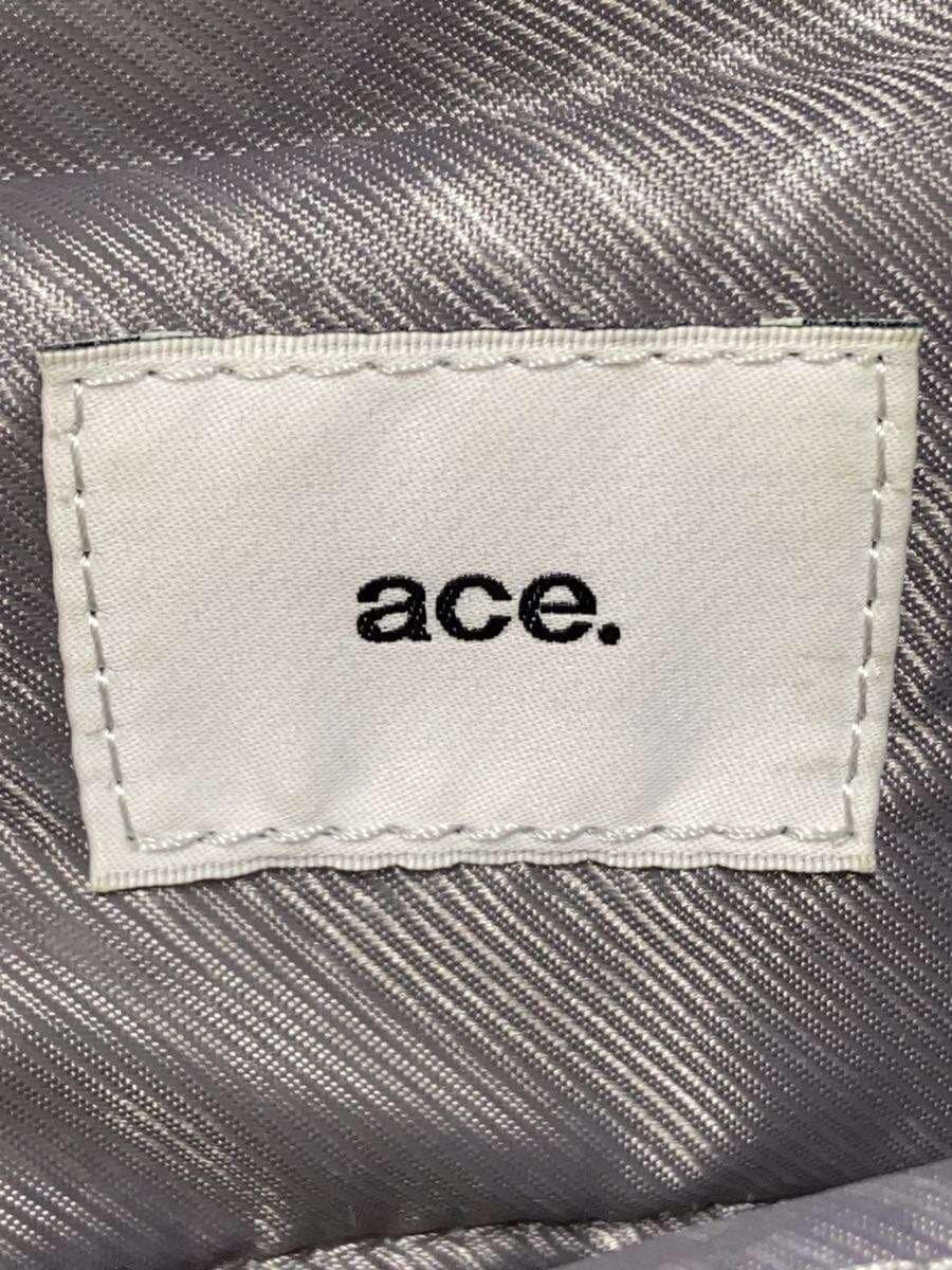ace.α gel shoulder bag -- BLK plain 5
