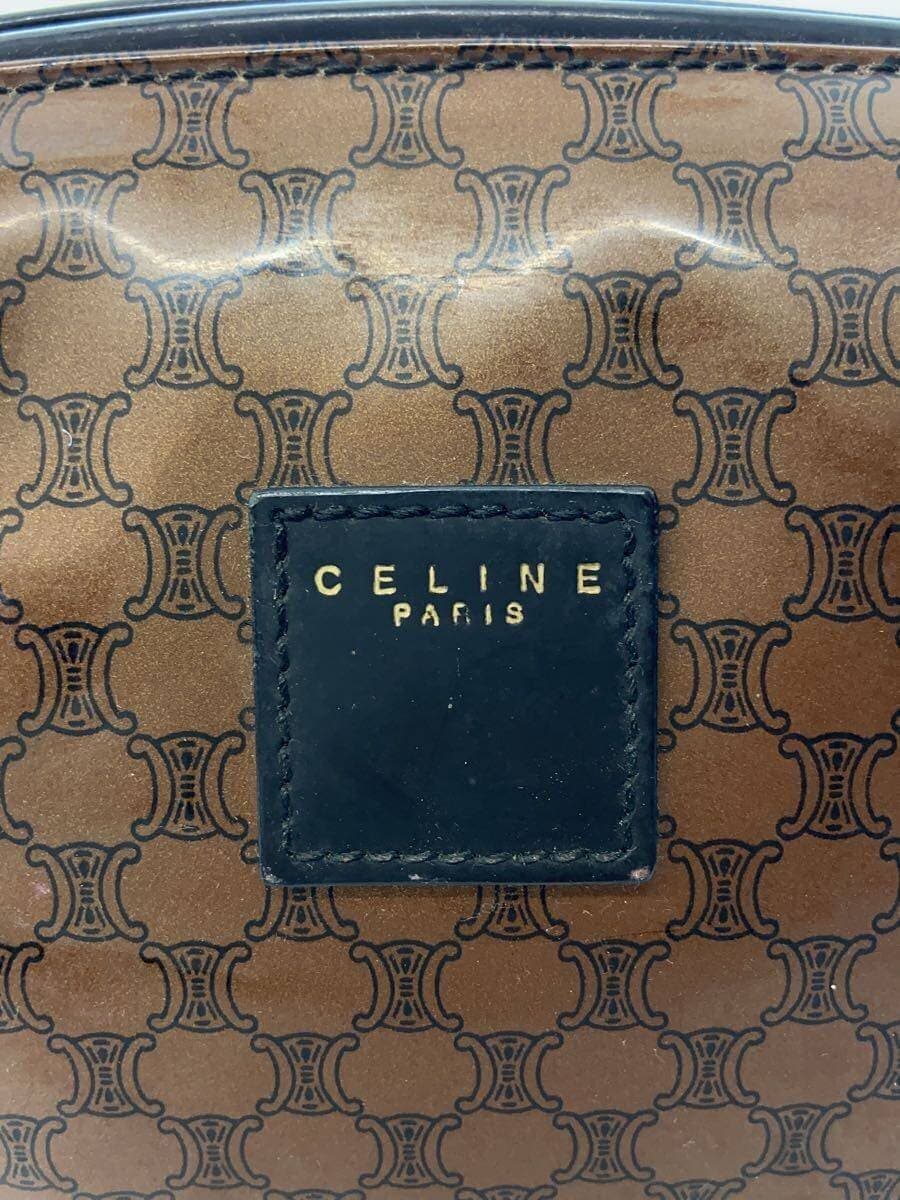 CELINE Pouch PVC BRW Allover Pattern 5