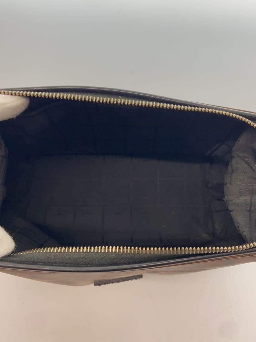 CELINE Pouch PVC BRW Allover Pattern 6