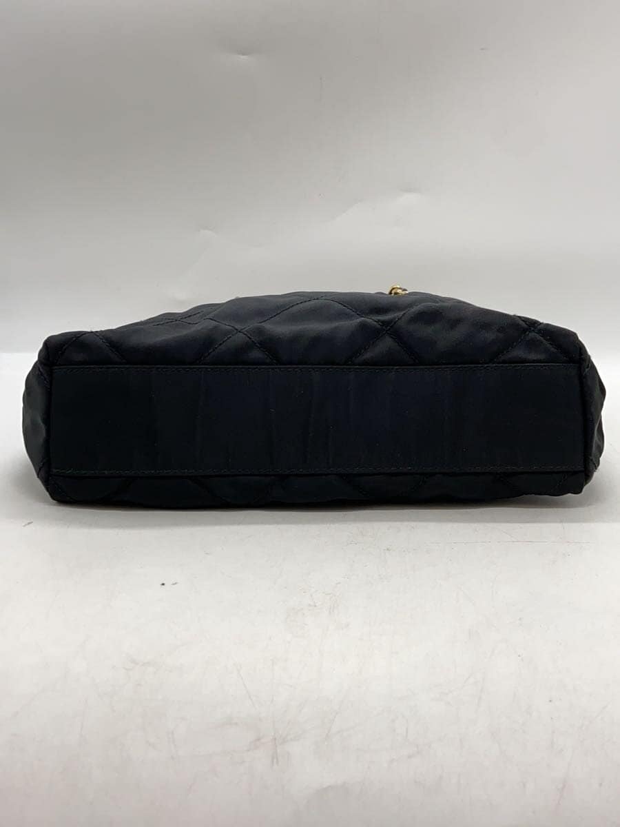 PRADA Quilted Chain Shoulder Bag Nylon BLK 4