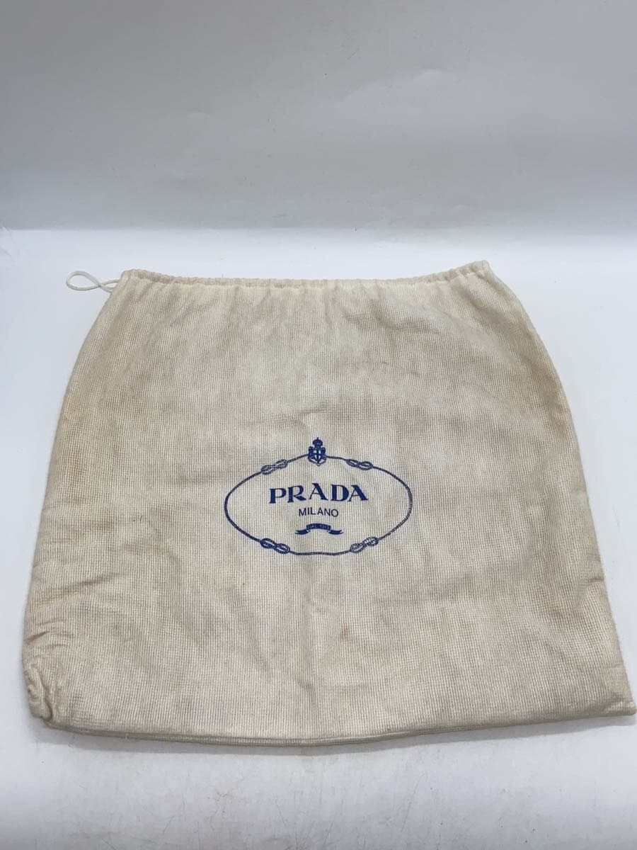 PRADA Quilted Chain Shoulder Bag Nylon BLK 7