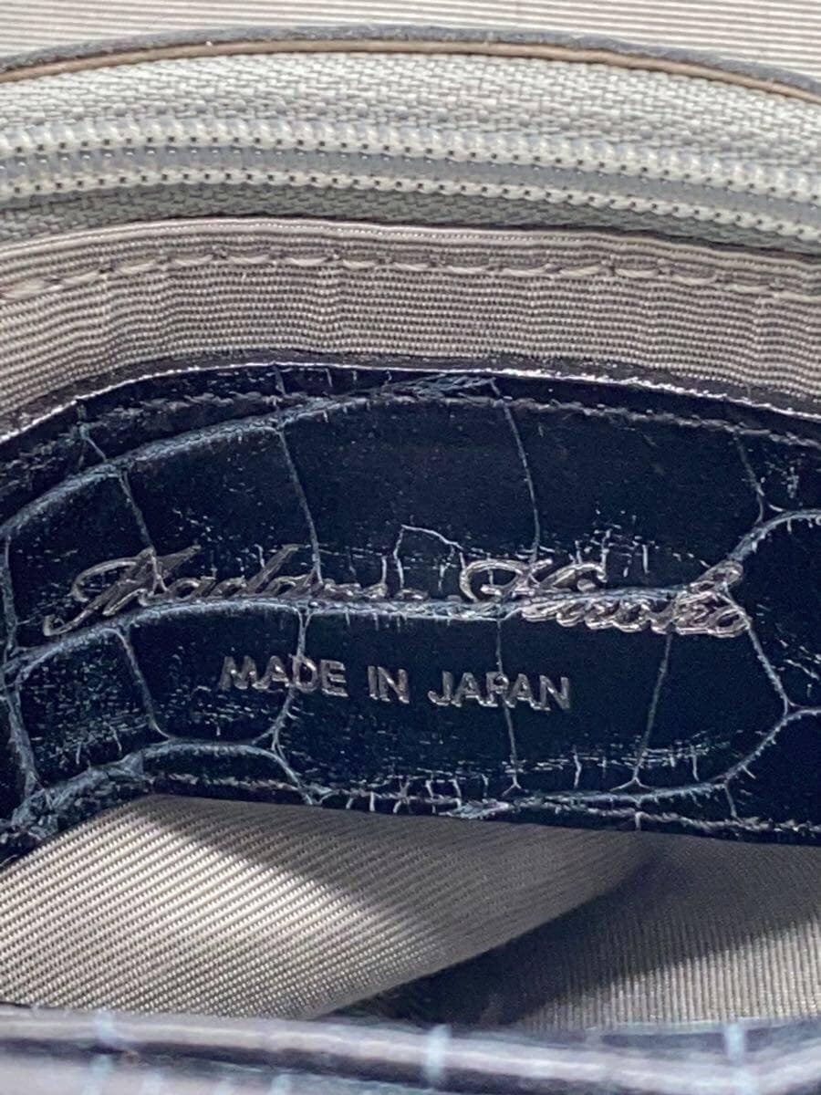 Madame Hiroko Handbag Shoulder2-Way BLK Embossed 5