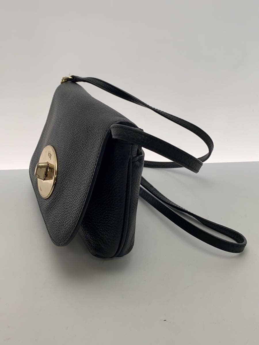 COACH Shoulder Bag Leather BLK 2