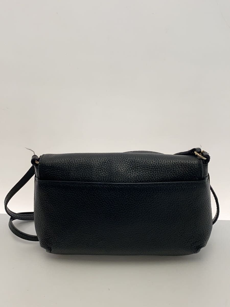 COACH Shoulder Bag Leather BLK 3