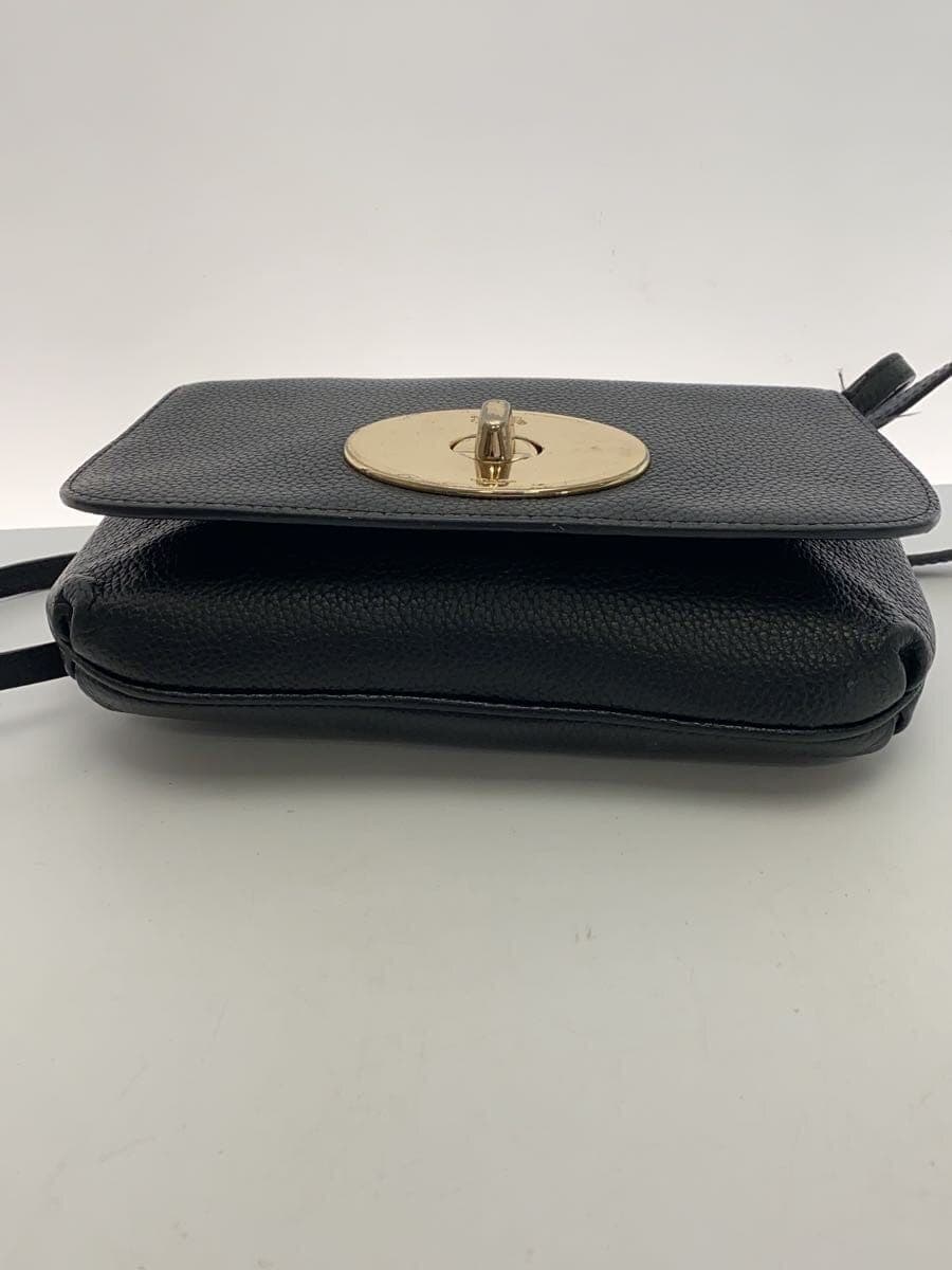 COACH Shoulder Bag Leather BLK 4