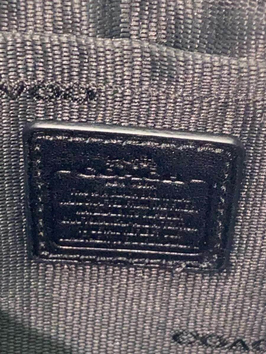 COACH Shoulder Bag Leather BLK 5