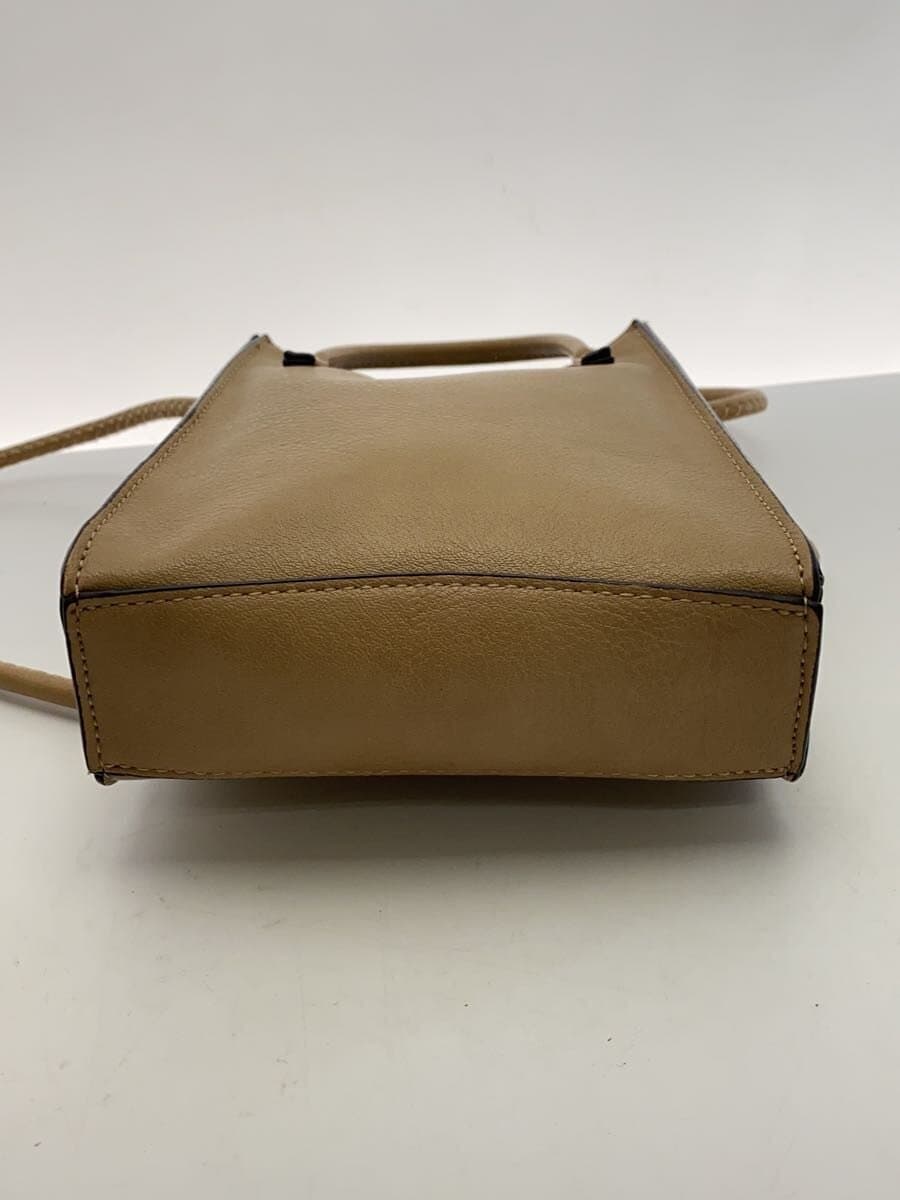 MACARONIC STYLE Shoulder Bag Faux Leather BEG 4