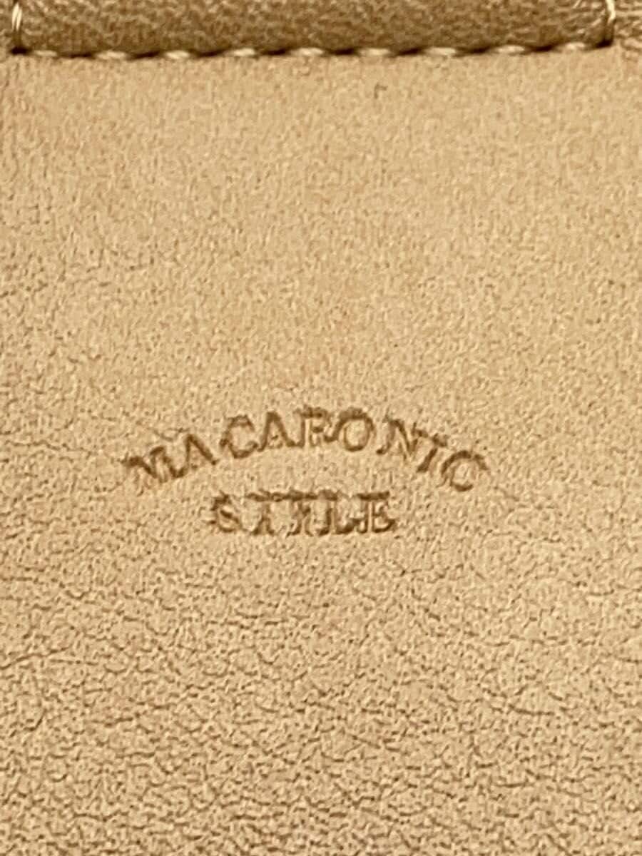 MACARONIC STYLE Shoulder Bag Faux Leather BEG 5