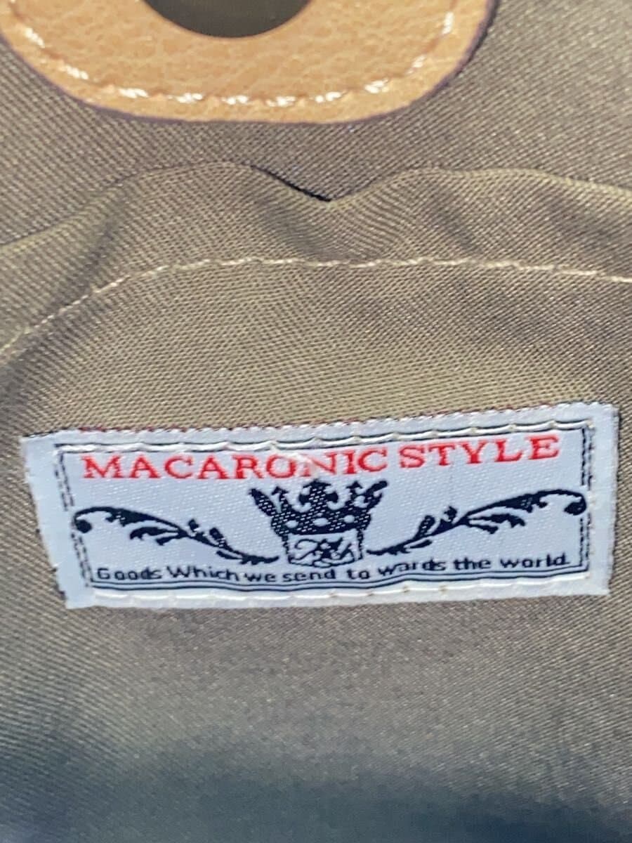 MACARONIC STYLE Shoulder Bag Faux Leather BEG 7