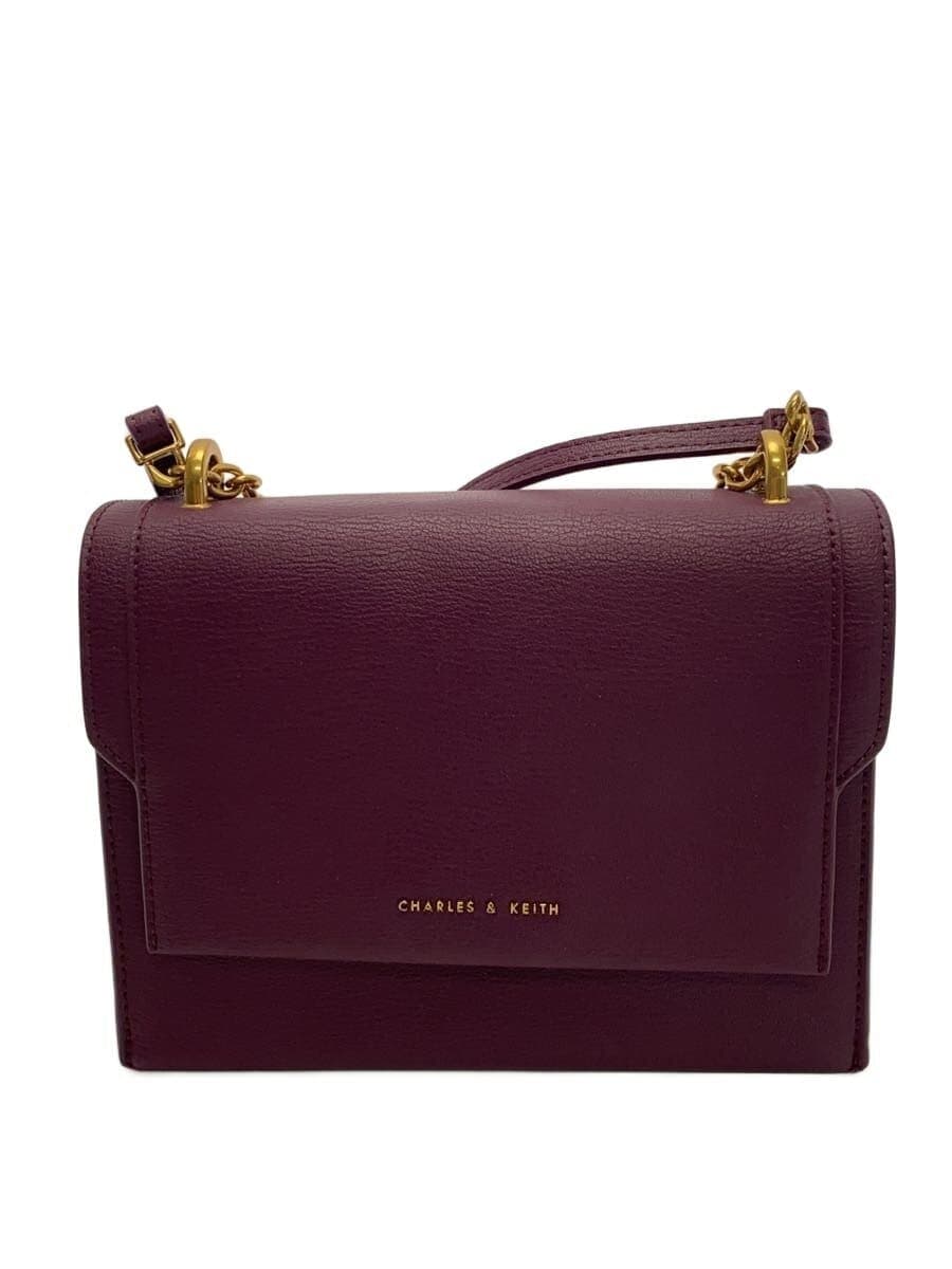 CHARLES&KEITH Shoulder Bag Faux Leather PUP Solid