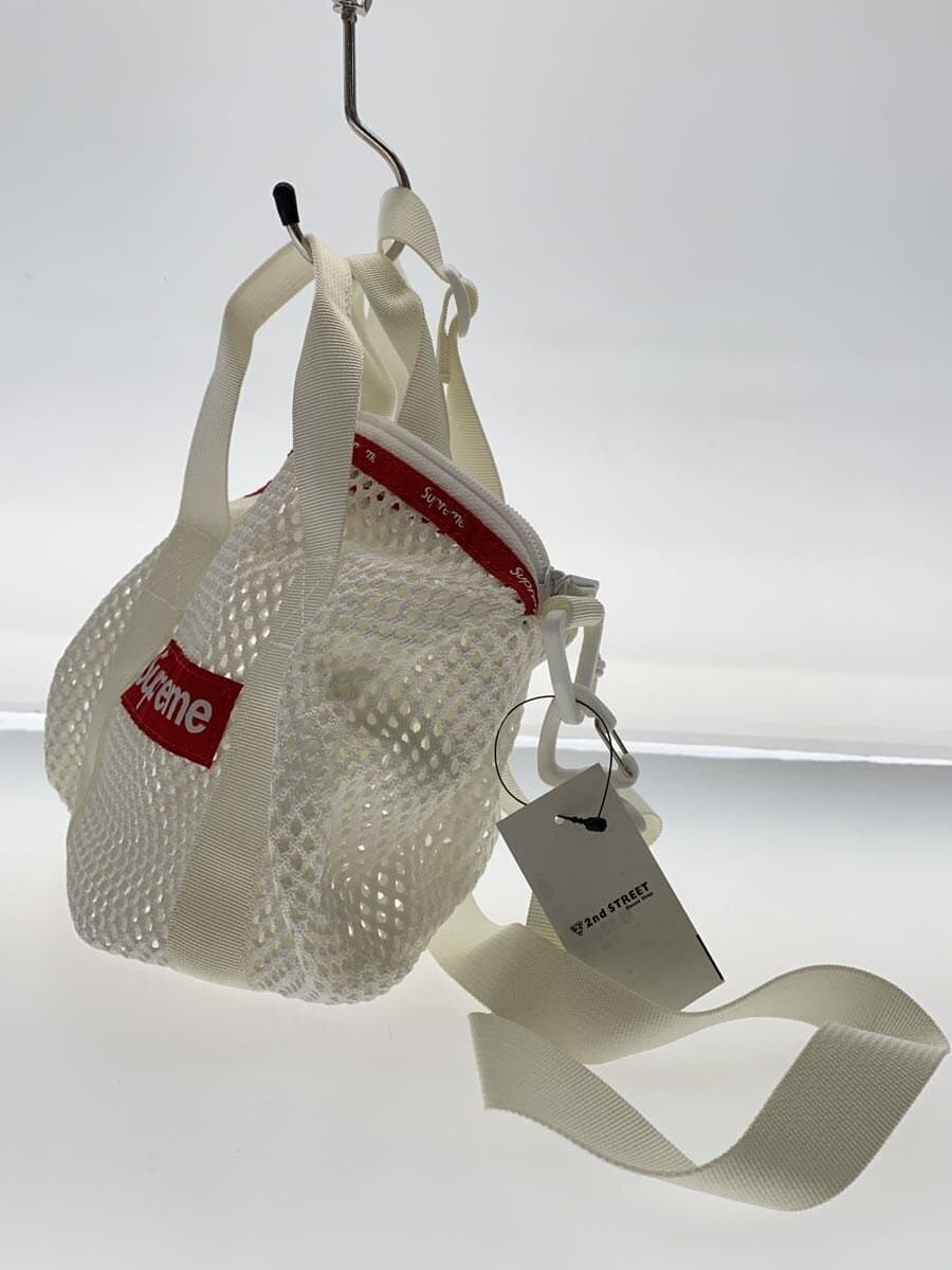 Supreme Mesh Mini Duffle Bag Mesh Shoulder Bag Polyester WHT 2