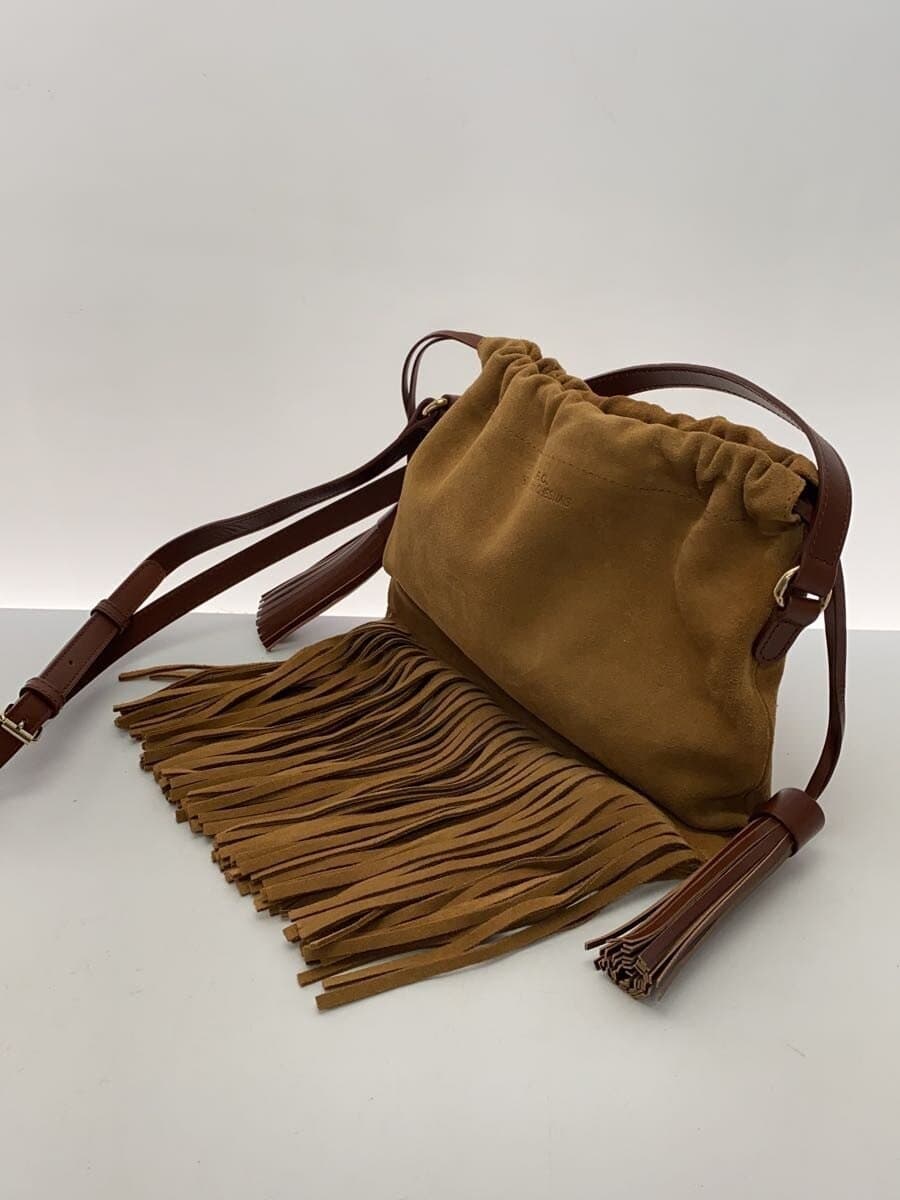 A.P.C. x CHARLOTTE CHESNAIS Shoulder Bag Suede CML Fringe 2