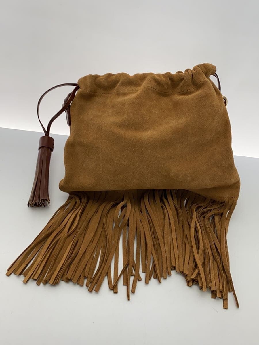 A.P.C. x CHARLOTTE CHESNAIS Shoulder Bag Suede CML Fringe 3