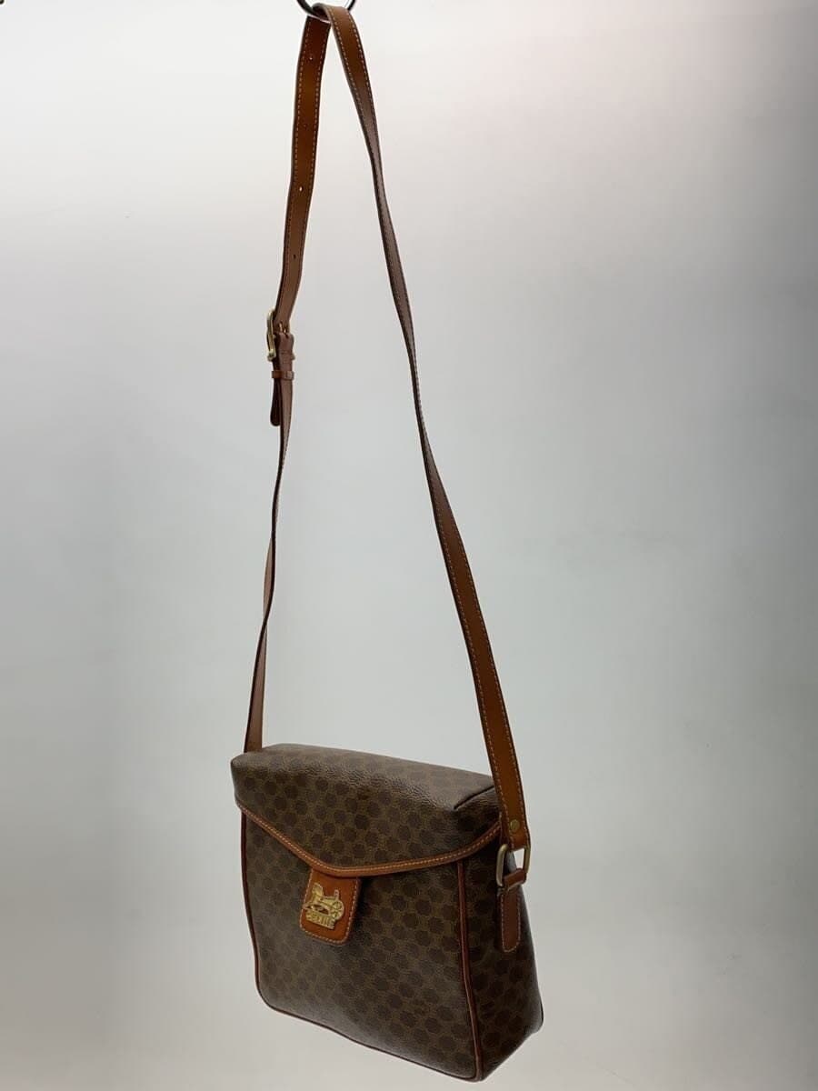 CELINE shoulder bag PVC BRW Macadam 2