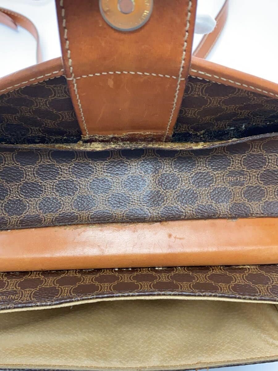 CELINE shoulder bag PVC BRW Macadam 7