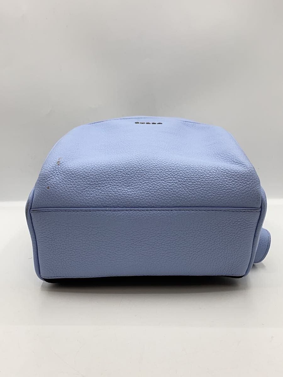 FURLA Backpack Leather BLU Solid 4