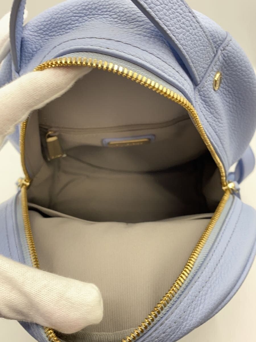 FURLA Backpack Leather BLU Solid 6