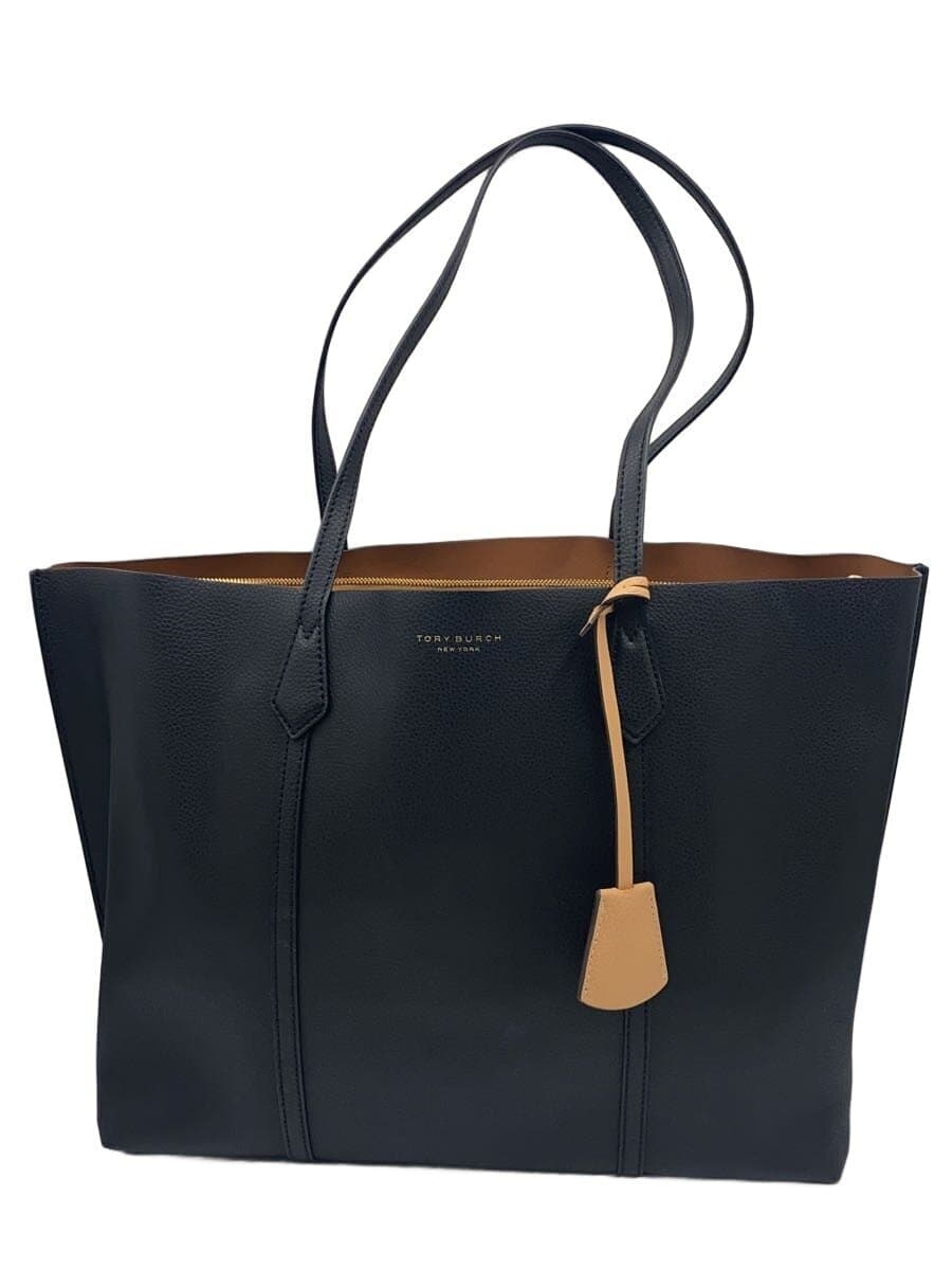TORY BURCH Tote Bag Leather BLK 10010539