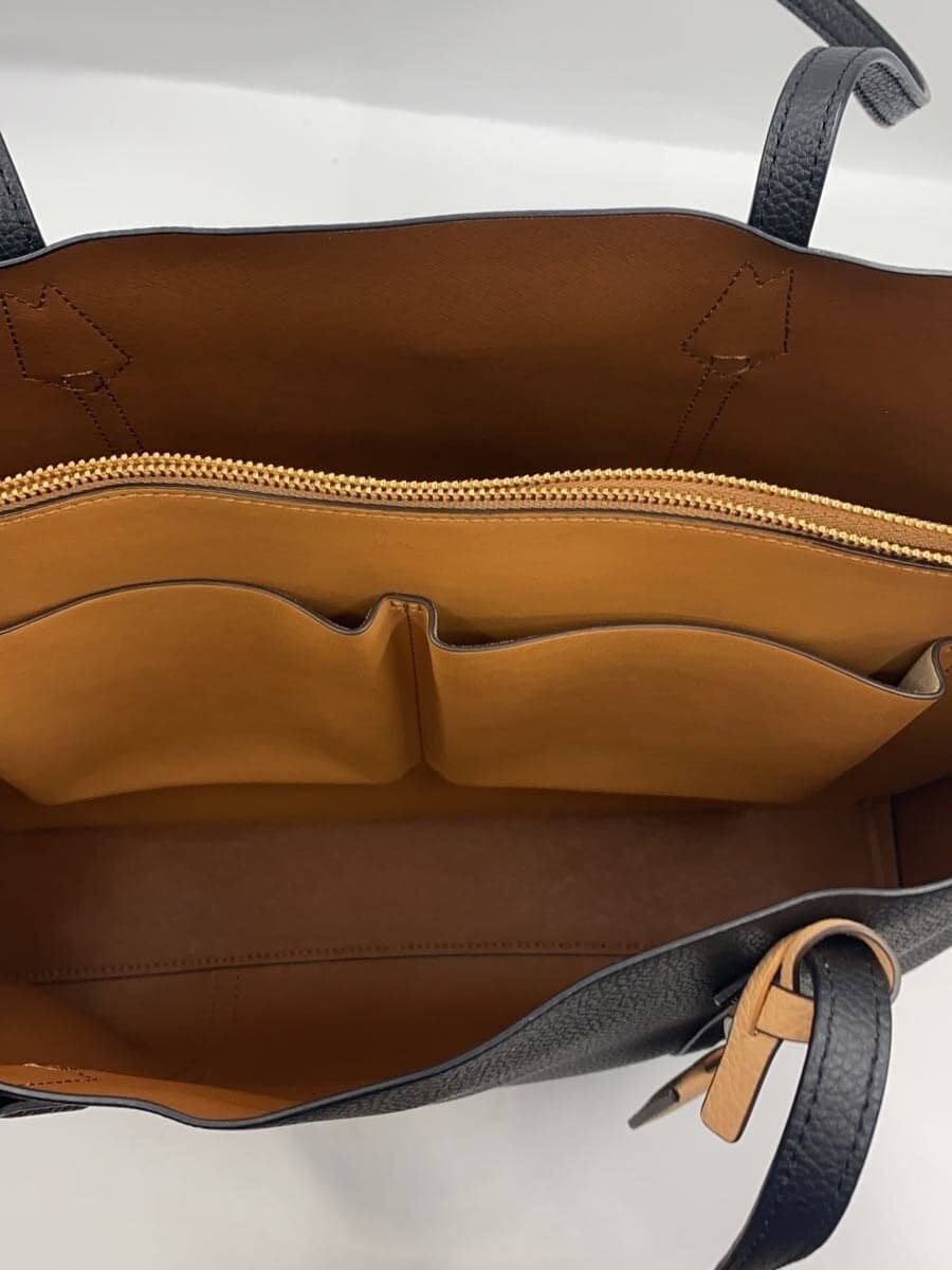 TORY BURCH Tote Bag Leather BLK 10010539 6