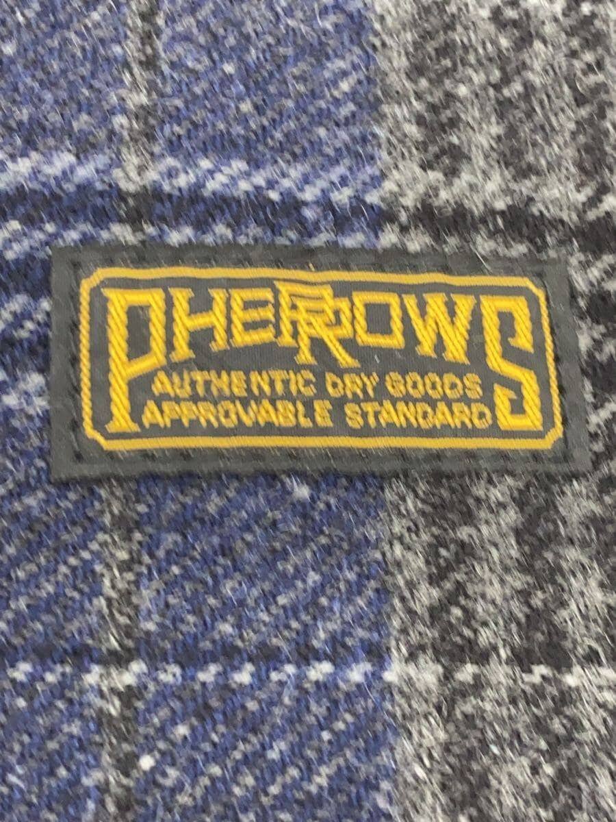 PHERROW’S Shoulder Bag Wool NVY Check 5