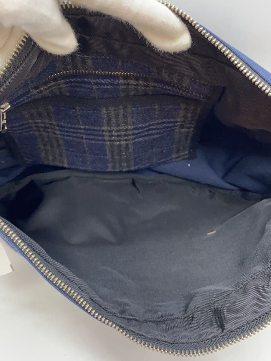 PHERROW’S Shoulder Bag Wool NVY Check 6