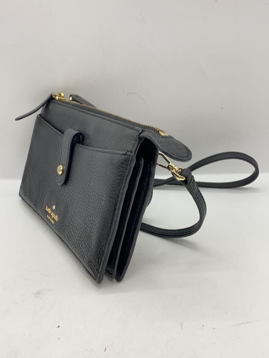 kate spade new york Wallet Shoulder Shoulder Wallet Leather BLK 2