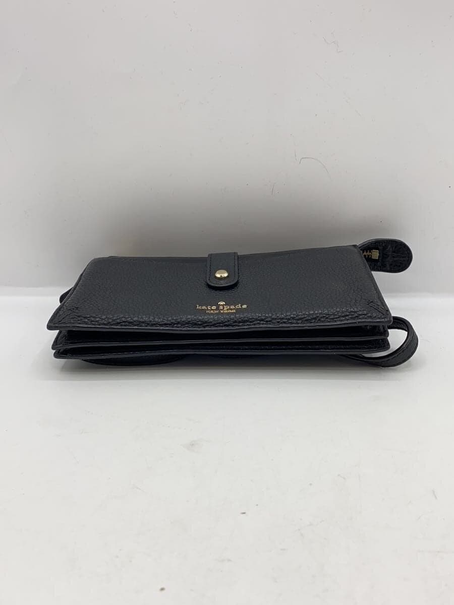 kate spade new york Wallet Shoulder Shoulder Wallet Leather BLK 4
